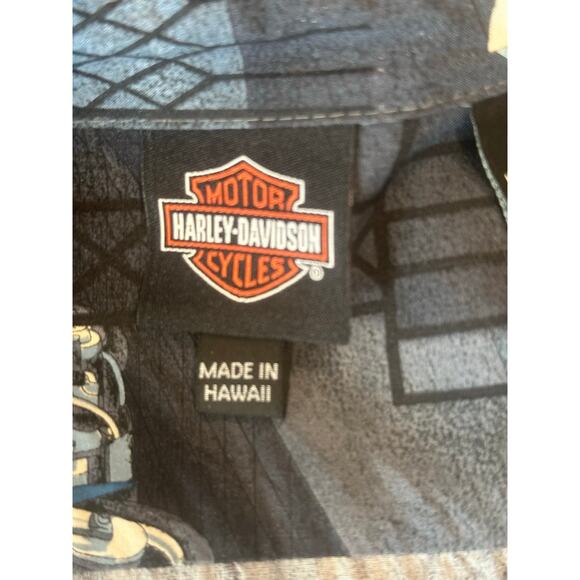 Harley Davidson Tori Richard Hawaii Made Button Up Shirt 3XL - Picture 4 of 5